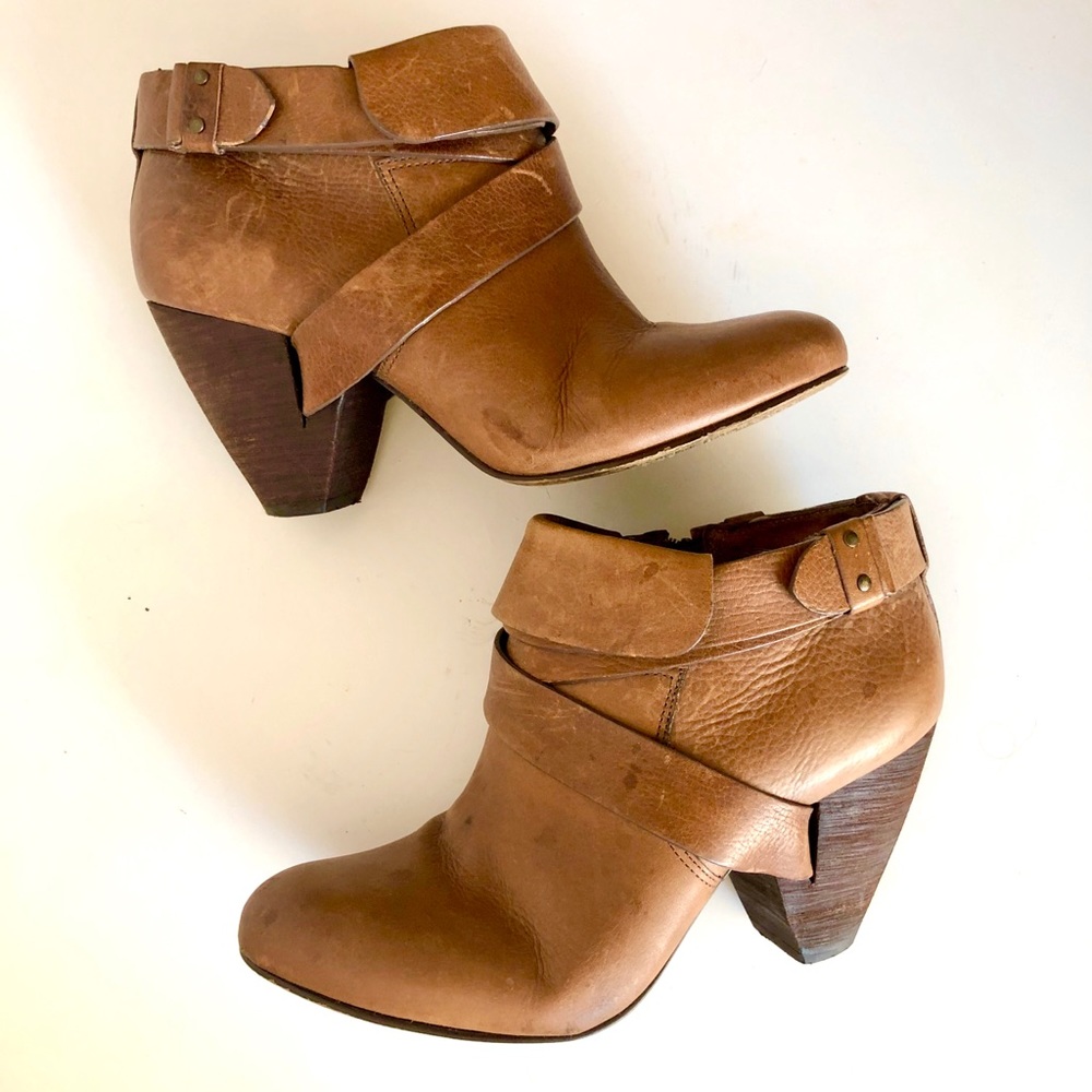 Anthropologie | Schuler & Sons Brown Leather Bootie | 8.5